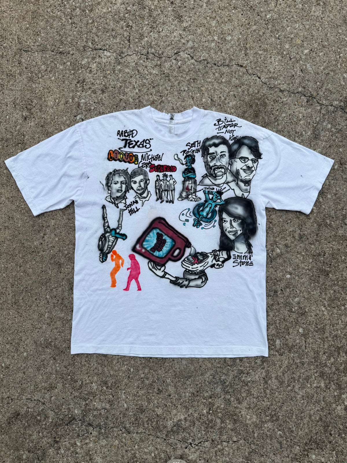 SUPERBAD- SETH’S SKETCHBOOK 1/1 Airbrushed tee