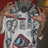 SUPERBAD- SETH’S SKETCHBOOK 1/1 Airbrushed tee